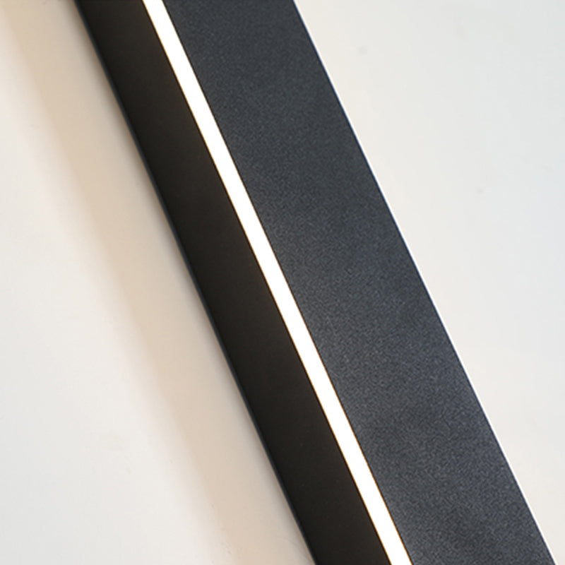 Lineaire buitenwandlamp LED IP65 waterdicht zwart metaal acryl tuinverlichting moderne gevelverlichting | Sulvida