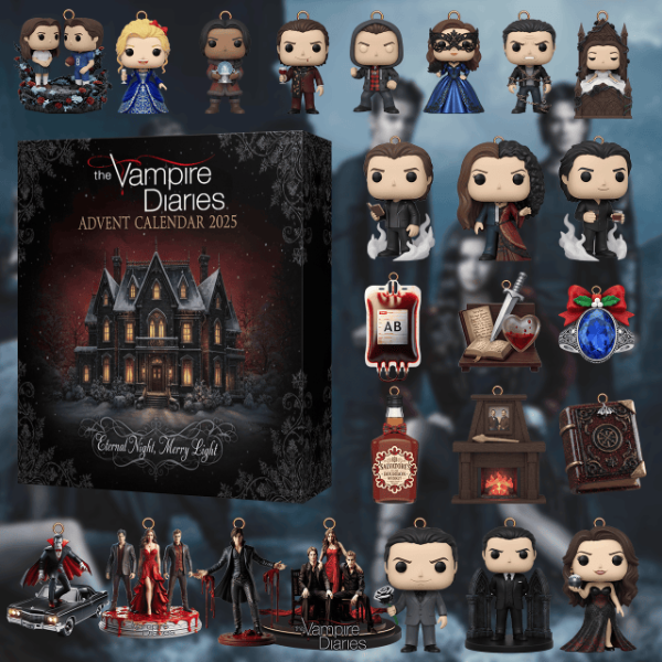 Adventskalender Mystiek Thema 24 Handgeschilderde Hars Miniaturen Wintersfeer Donkere Romantiek Decoratie | Sulvida