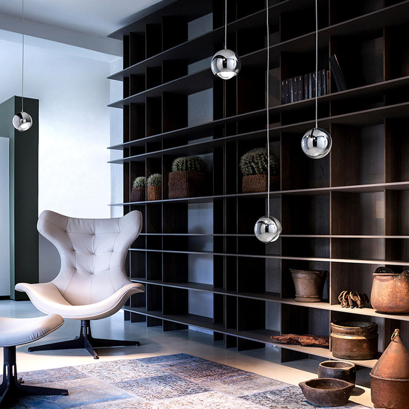 Hanglamp Bol Metaal Acryl Goud Zilver Modern LED E27 Woonkamer Eetkamer Slaapkamer Design Verlichting | Sulvida