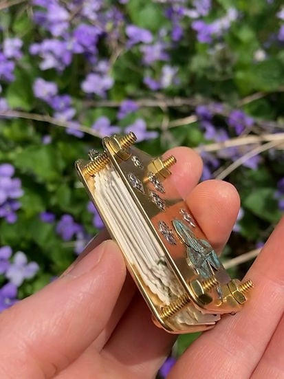 Petite presse à fleurs de poche faite à la main, herbier botanique souvenir pour sécher des fleurs sauvages, cadeau créatif | Sulvida