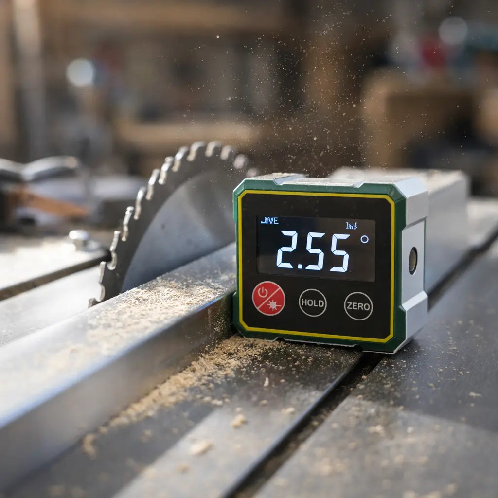 Digitale Laser Waterpas met Hoekmeter Groen of Rood Laserlicht voor Nauwkeurige Metingen en Afstelling | Sulvida