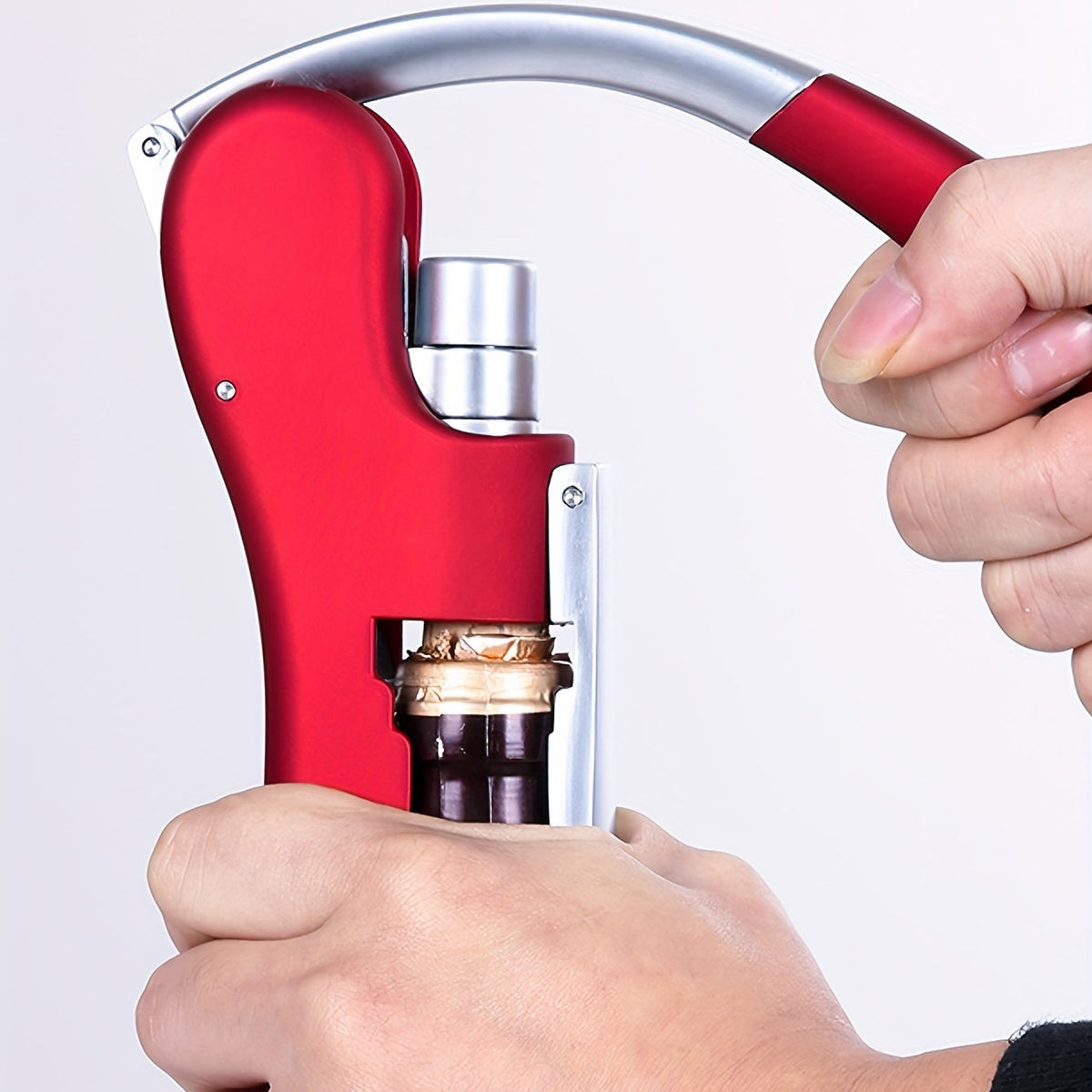 Hefboom Kurkentrekker met Ergonomisch Handvat – Moeiteloos Wijnflessen Openen voor Thuis Bar Restaurant | Sulvida