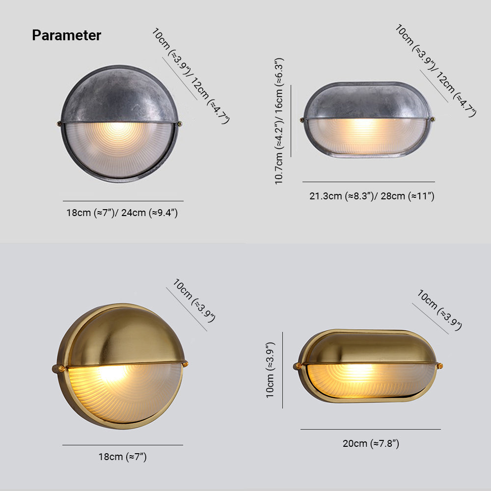 Buitenwandlamp Metaal Glas IP65 Waterbestendig Moderne Verlichting voor Tuin Balkon Veranda Buitenmuur | Sulvida