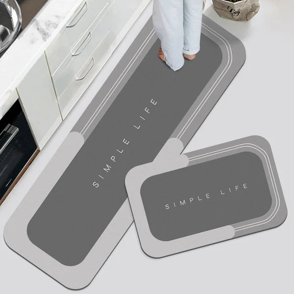 Rutschfeste, saugfähige Badematte aus Polyester 40x60 50x80 40x120 50x120, Duschmatte, sicher, weich, Badezimmerzubehör | Sulvida