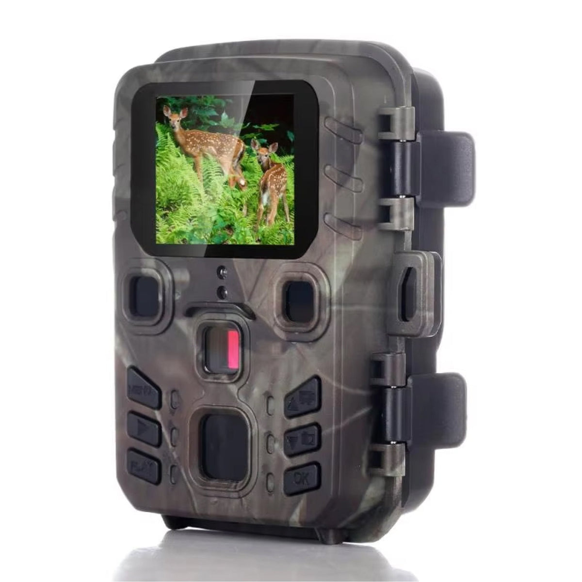 Caméra de chasse Wi-Fi avec carte SD de 32GB, vision en direct, surveillance, vision nocturne, étanche, détecteur de mouvement, observation de la faune en extérieur | Sulvida