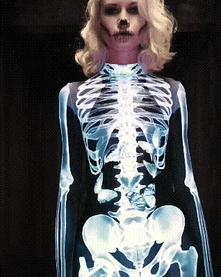 Anatomisch Skelet Bodysuit – Stretch Carnavalsoutfit met Realistische Botten Print voor Verkleedfeesten | Sulvida