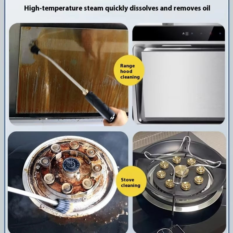 Nettoyeur vapeur portable 2500W, nettoyeur vapeur à main pour sols, vitres et désinfection, cuisine et salle de bains, multifonction - Sulvida