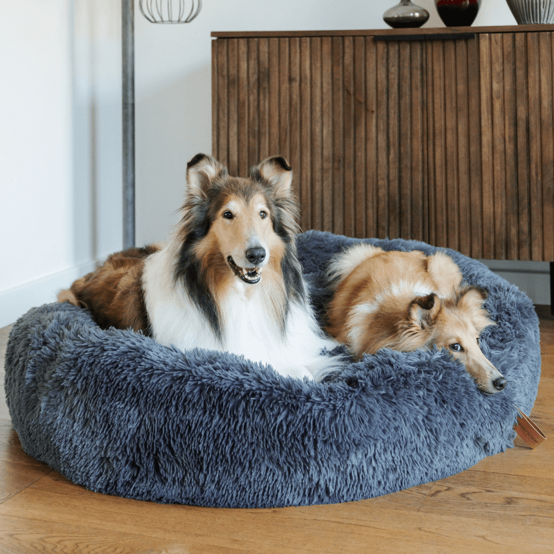 Donut Hondenmand Pluche Kalmerend Bed Anxiety Relief Comfortabel Nest voor Honden en Katten Huisdieren | Sulvida
