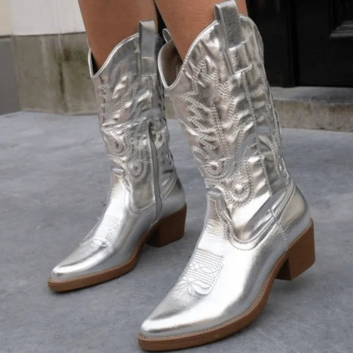Bottes de cowboy pour femme, robustes et chics, bottes western au design tendance, pour toutes les saisons, au quotidien et pour les occasions festives | Sulvida