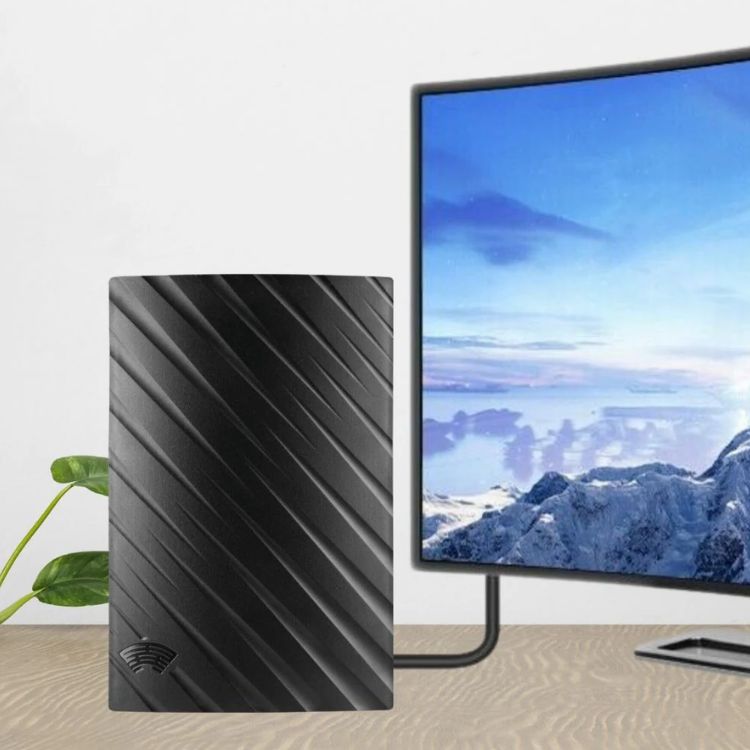 Binnenantenne DVB-T2 4K TV digitale ontvangerantenne tot 960 km bereik plug & play wandmontage HDTV signaalversterker | Sulvida