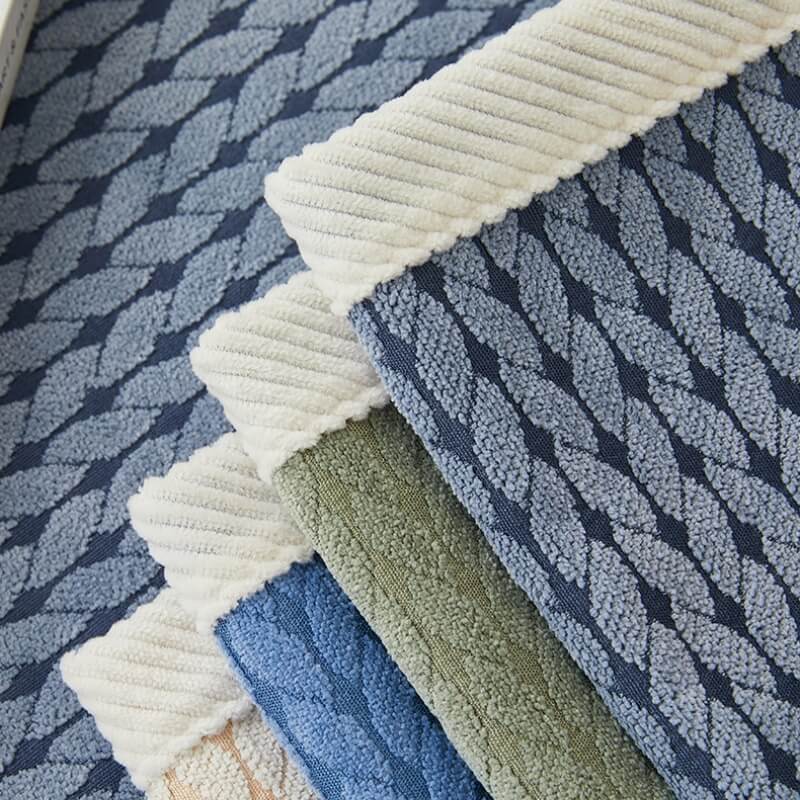 Chenille bankhoes met korenaar-patroon krasbestendig antislip stretch 70-210 cm voor optimale bescherming | Sulvida