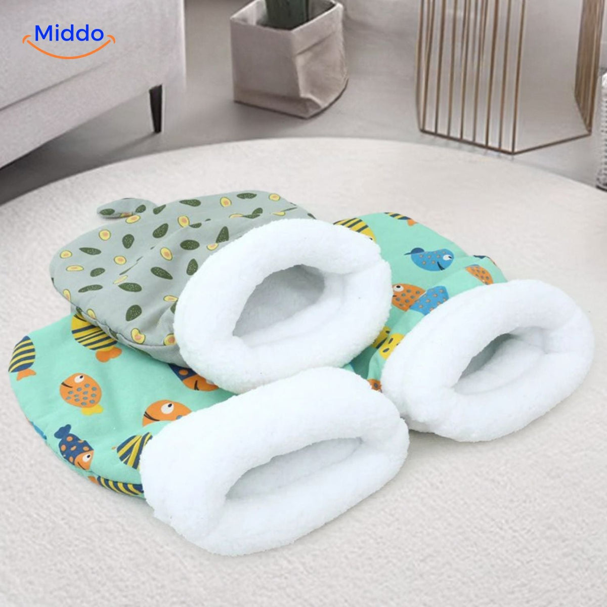 Warm Kattenbed Geel Roze Blauw Groen Knusse Slaapzak Huisdier Hond Kat Beschutting Comfortabel Zacht | Sulvida