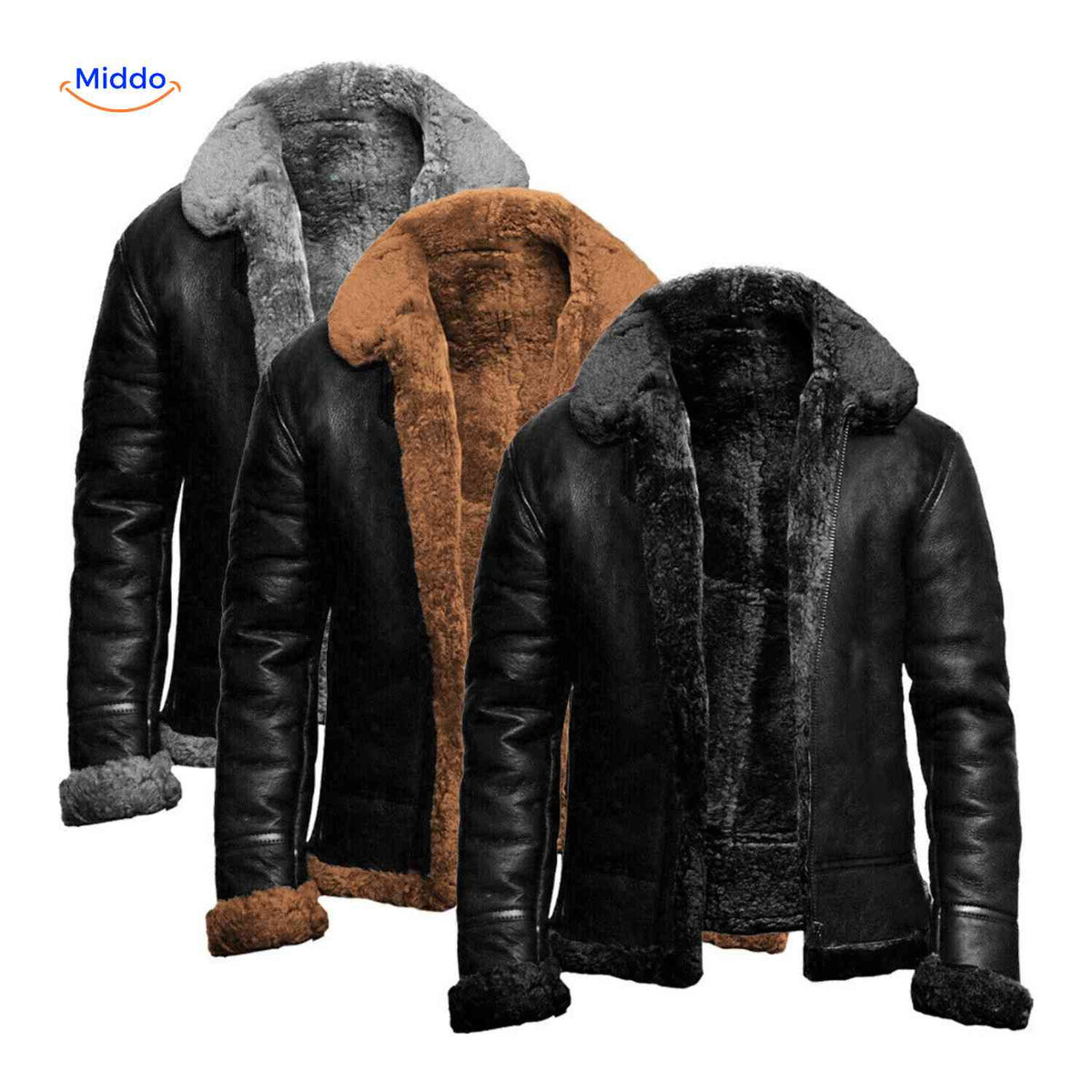 Gevoerde Herenwinterjas Suède Ritssluiting Brede Kraag Casual Stijl Warme Voering Herfst Winter Mode | Sulvida