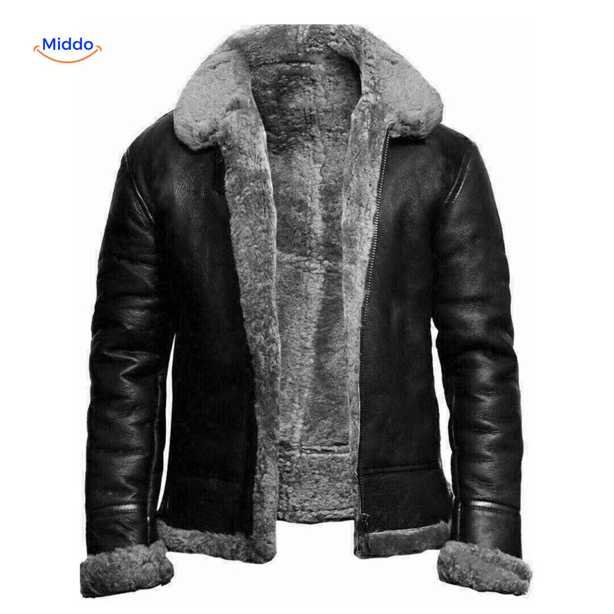 Gevoerde Herenwinterjas Suède Ritssluiting Brede Kraag Casual Stijl Warme Voering Herfst Winter Mode | Sulvida
