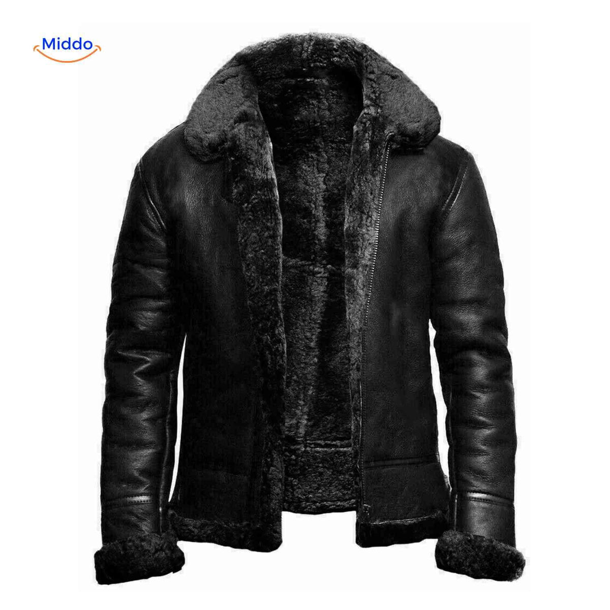Gevoerde Herenwinterjas Suède Ritssluiting Brede Kraag Casual Stijl Warme Voering Herfst Winter Mode | Sulvida