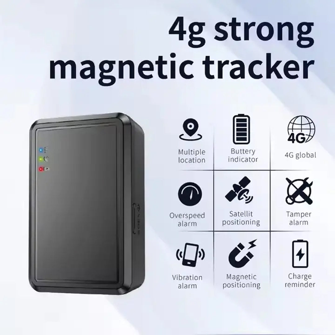Traceur GPS magnétique avec localisation en temps réel 4G, alerte de mouvement, étanche, pour voiture, animal de compagnie et bagages | Sulvida