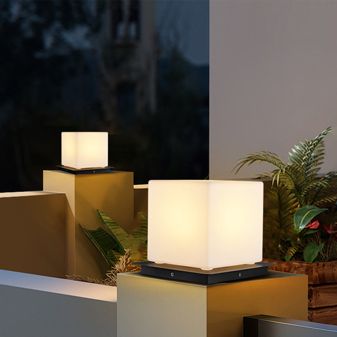 Sokkellamp Tuin LED Roestvrij Staal Waterdicht IP65 Moderne Buitenverlichting Bol Kubus Cilinder Terras | Sulvida