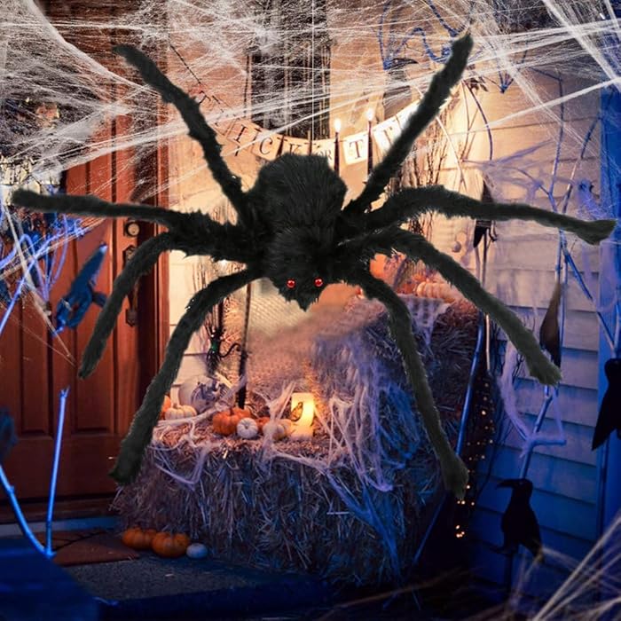 Reusachtige Decoratieve Spin – Levensechte Griezelattractie voor Binnen en Buiten met Buigbare Poten | Sulvida