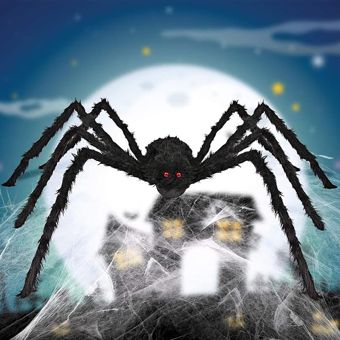 Reusachtige Decoratieve Spin – Levensechte Griezelattractie voor Binnen en Buiten met Buigbare Poten | Sulvida