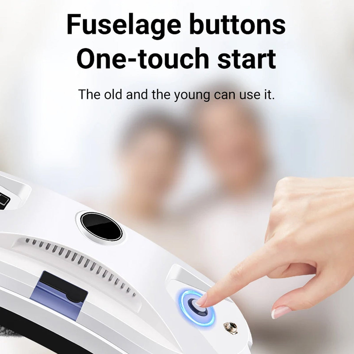 Robot lave-vitres intelligent avec planification d’itinéraire par IA, système d’alimentation en eau automatique, puissance d’aspiration de 2800pa, laveur de vitres | Sulvida