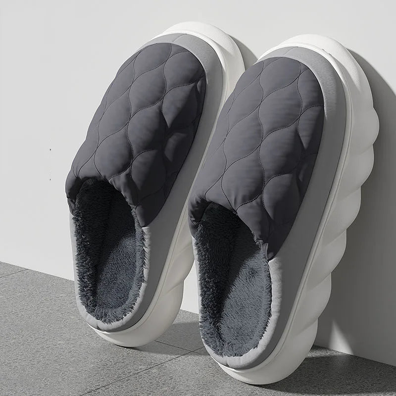 Waterbestendige Warme Winterpantoffels Heren met Antislipzool en Gevoerde Binnenkant voor Indoor en Outdoor | Sulvida
