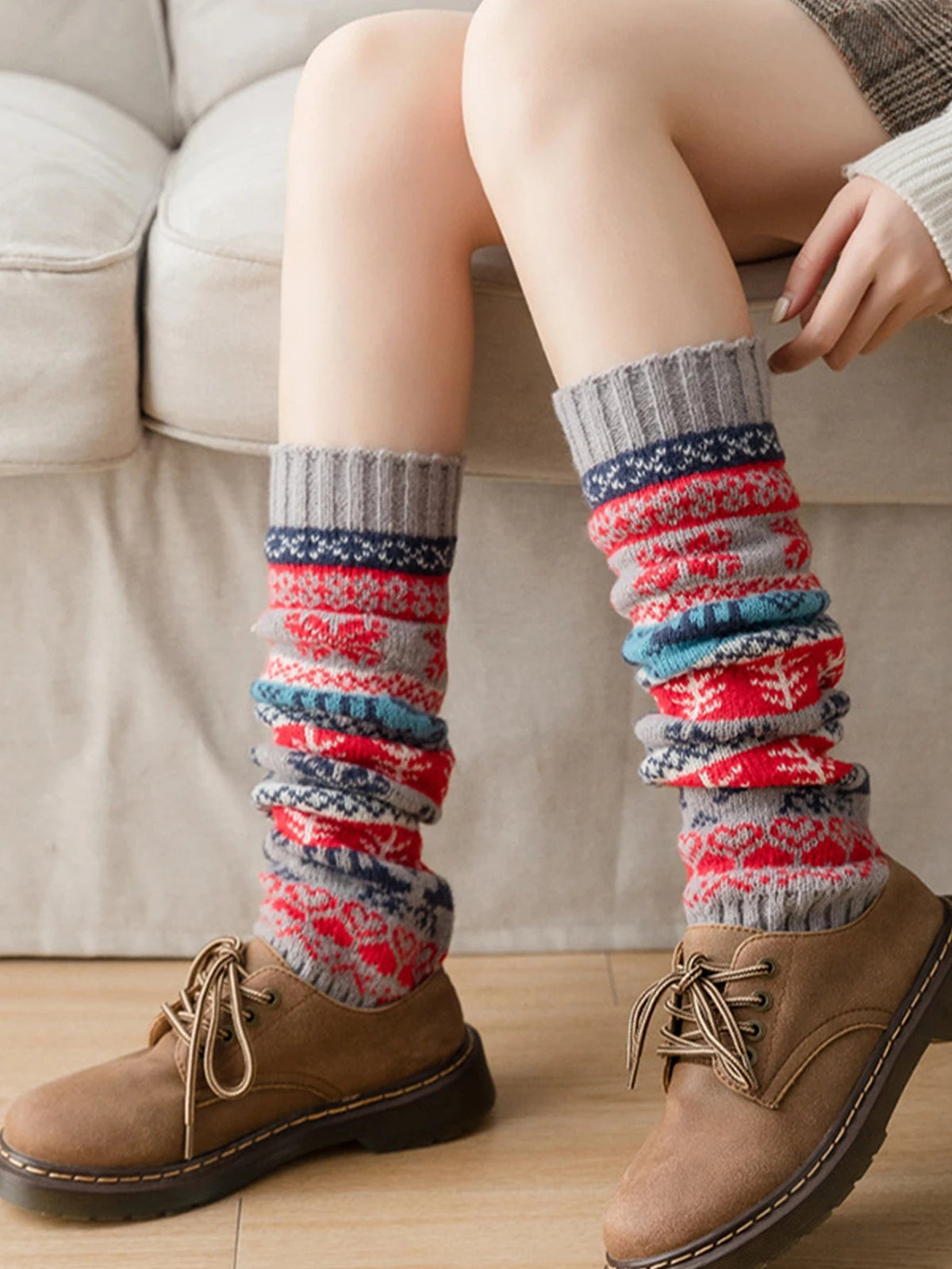 Gebreide Beenwarmers Herfst Winter – Zachte Acryl Legwarmers voor Dames en Meisjes – Warme Sokken Mode | Sulvida