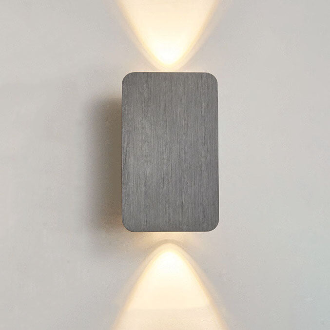 Minimalistische Wandlamp Aluminium 2-Lichts LED Rechthoekig Vlak Paneel Scandinavisch Interieur Gang Slaapkamer | Sulvida