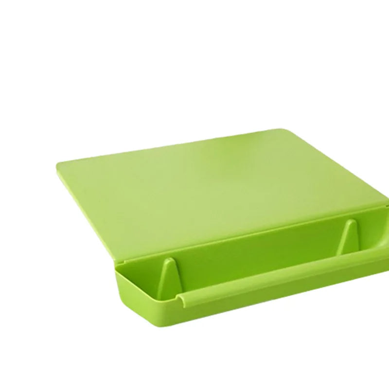 Snijplank met Opvangbak 2-in-1 Keukensnijplank BPA-Vrij Kunststof Multifunctioneel Hakplank Keukenhulp | Sulvida