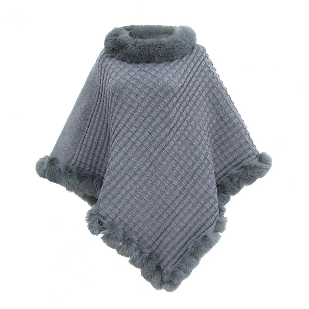 Nepbonten Omslagdoek voor Dames Elegante Winter Shawl met Losse Pasvorm Tijdloos Design Luxe Stola Warm | Sulvida