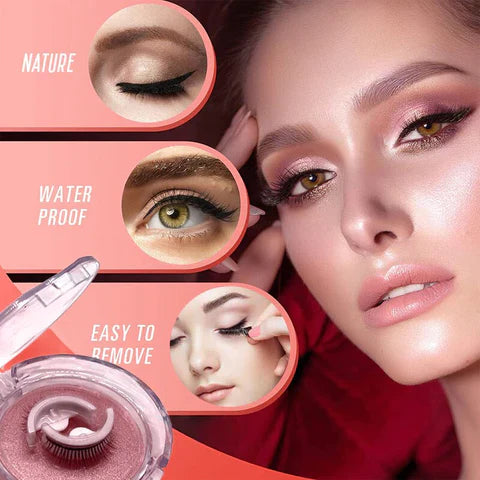 Faux cils autocollants réutilisables, effet naturel, sans colle, pose facile en 3 secondes - Sulvida