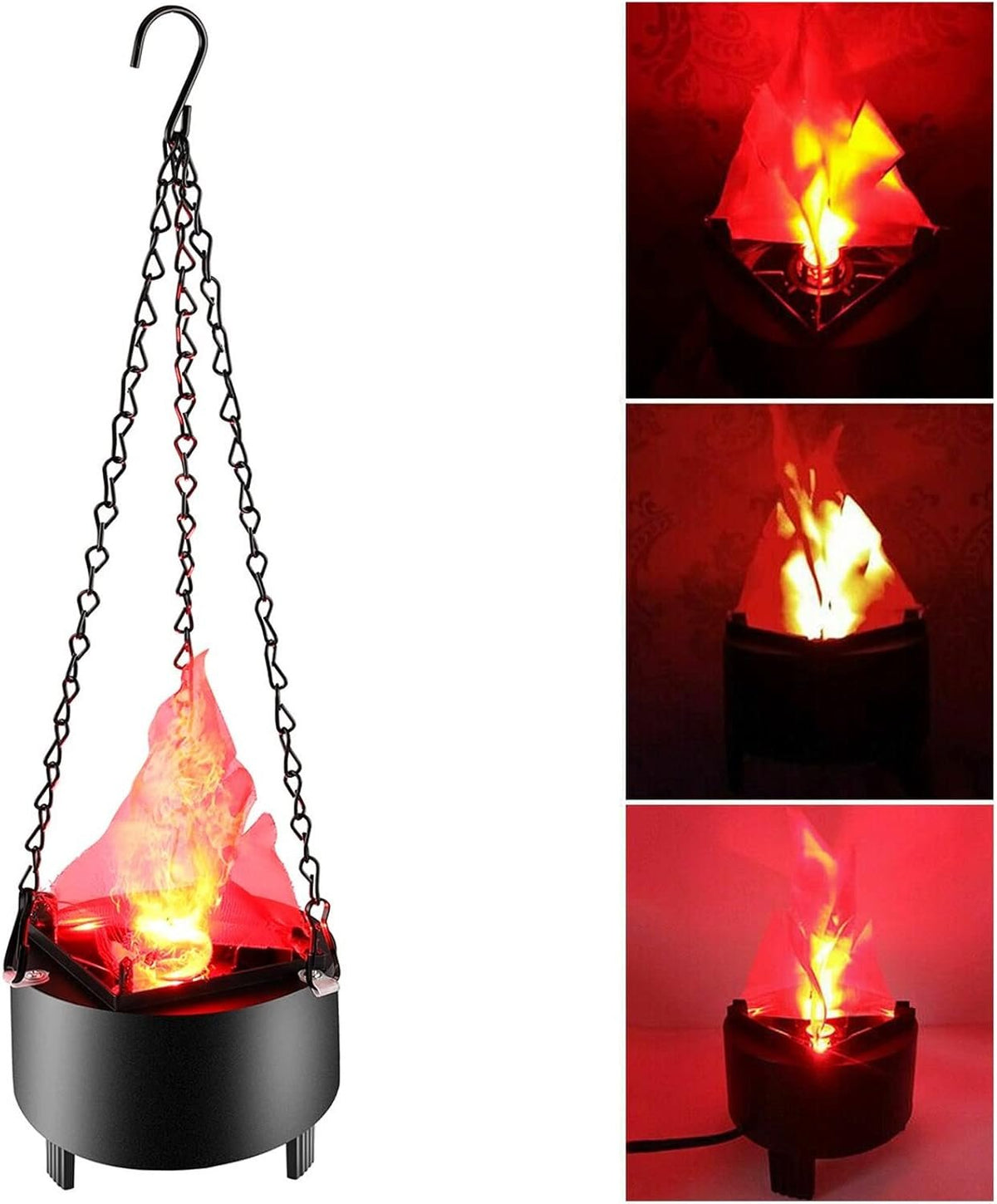 Hangende Vlamverlichting LED met Ventilator - Decoratieve Sfeerverlichting Halloween Events Feesten Horeca | Sulvida