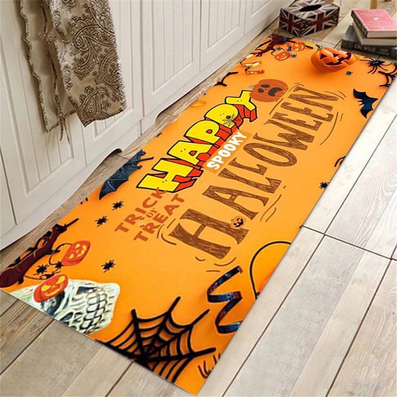Antislip Badkamermat Set Halloween Thema Waterabsorberend Zacht Polyester 40x60cm Douchemat Badmat Lang | Sulvida