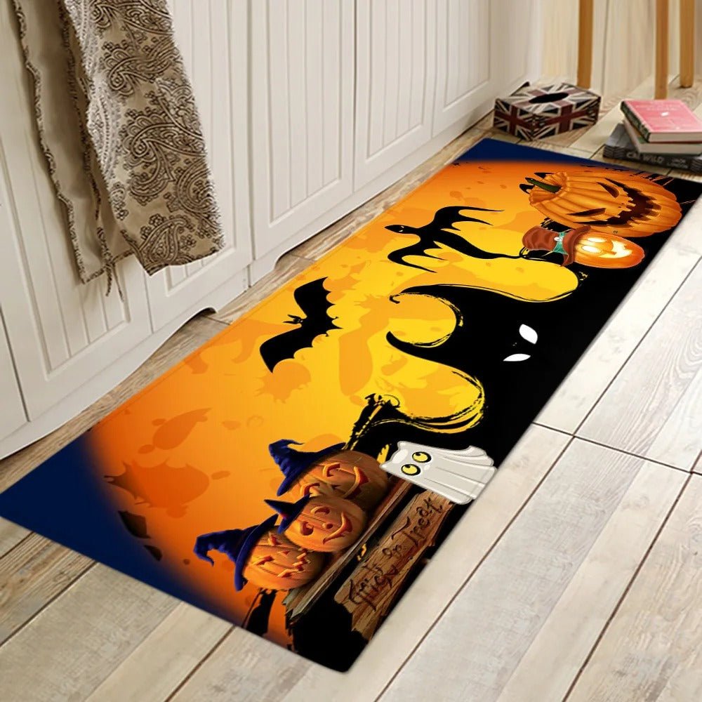 Antislip Badkamermat Set Halloween Thema Waterabsorberend Zacht Polyester 40x60cm Douchemat Badmat Lang | Sulvida