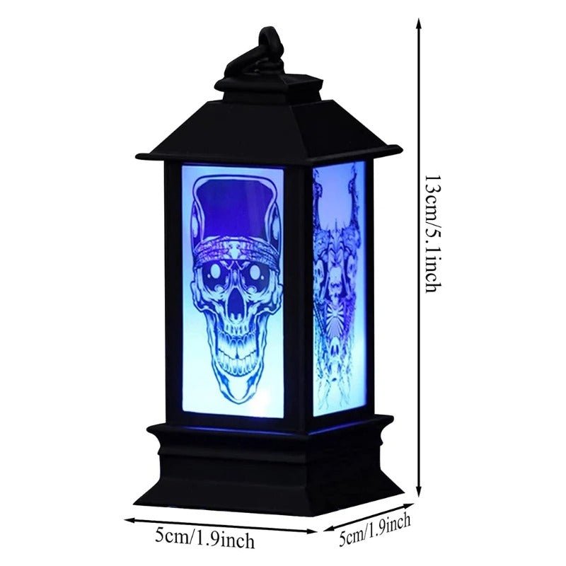 Decoratieve LED-lantaarn met Flikkereffect voor Halloween – Sfeerverlichting Binnen Buiten Tuin Decoratie | Sulvida