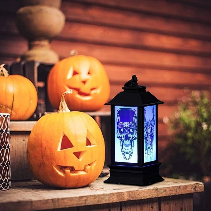 Decoratieve LED-lantaarn met Flikkereffect voor Halloween – Sfeerverlichting Binnen Buiten Tuin Decoratie | Sulvida