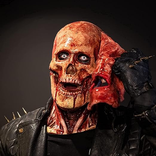 Dubbellaags Horror Masker met Verwisselbaar Clown en Schedel Gezicht voor Volwassenen Halloween Kostuum | Sulvida