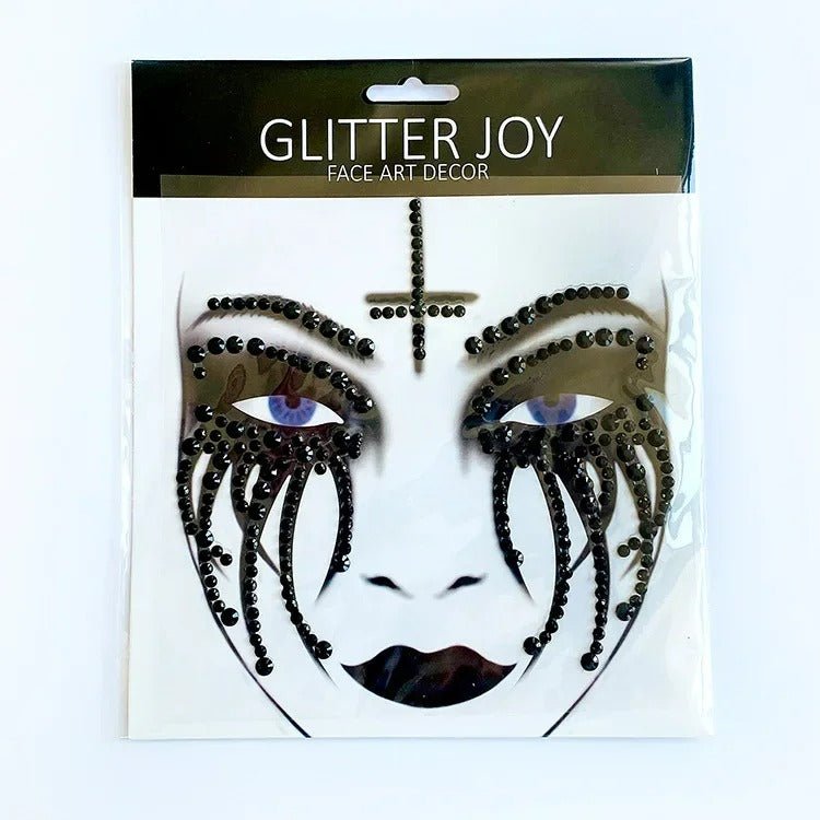 Gezichtsjuwelen Acryl Strass voor Halloween – Zelfklevende Edelsteentjes Gezicht Complete Set Party Make-up | Sulvida