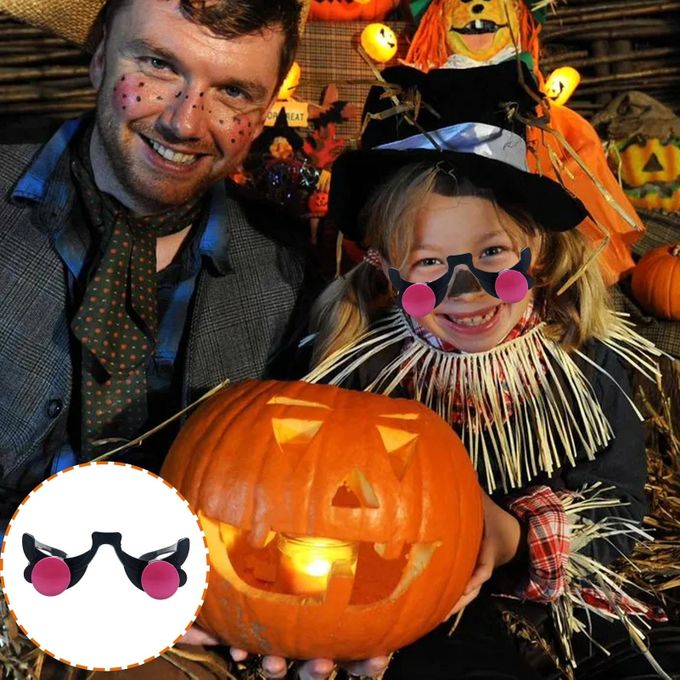 LED-feestbril met lichteffect voor Halloween themafeesten carnaval verkleedaccessoire glow-effect party | Sulvida