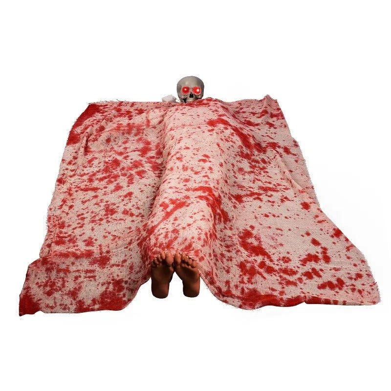Geluidgeactiveerde Halloween Spookfiguur met LED-ogen en Griezelige Geluidseffecten voor Feestdecoratie | Sulvida