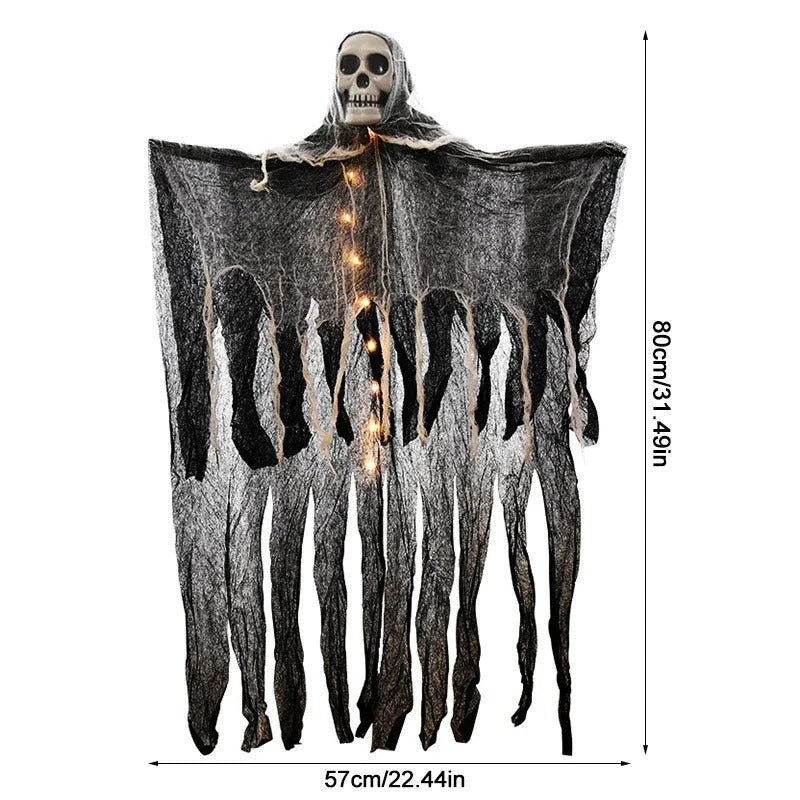 LED Schedel Hangende Decoratie Verlicht Halloween Decoratie Buiten Binnen Griezelige Sfeerverlichting | Sulvida