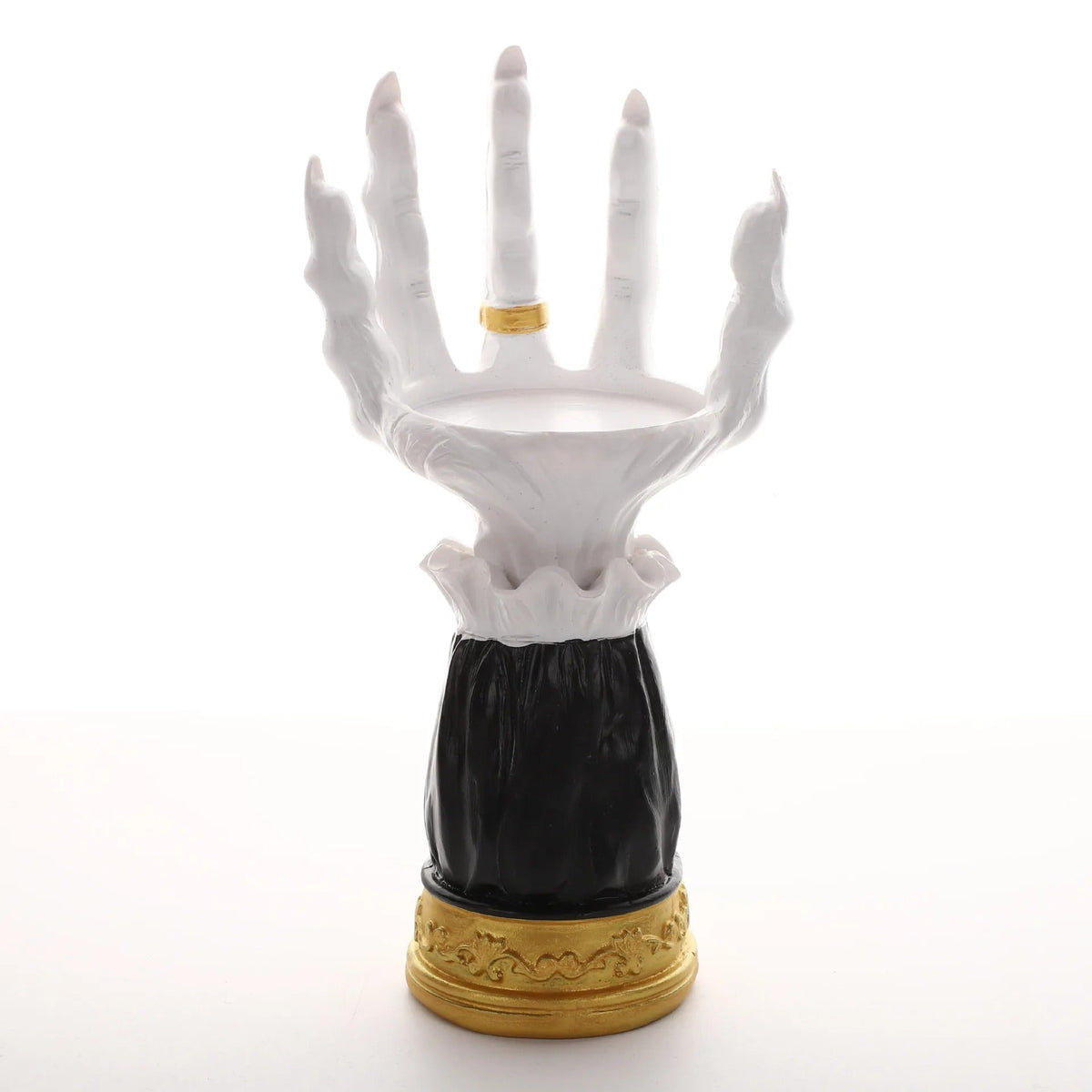 Heksenhand Kandelaar Gothische Decoratie Halloween Tafelstuk Griezelige Sfeer voor Avond Feest Mystieke Stijl | Sulvida
