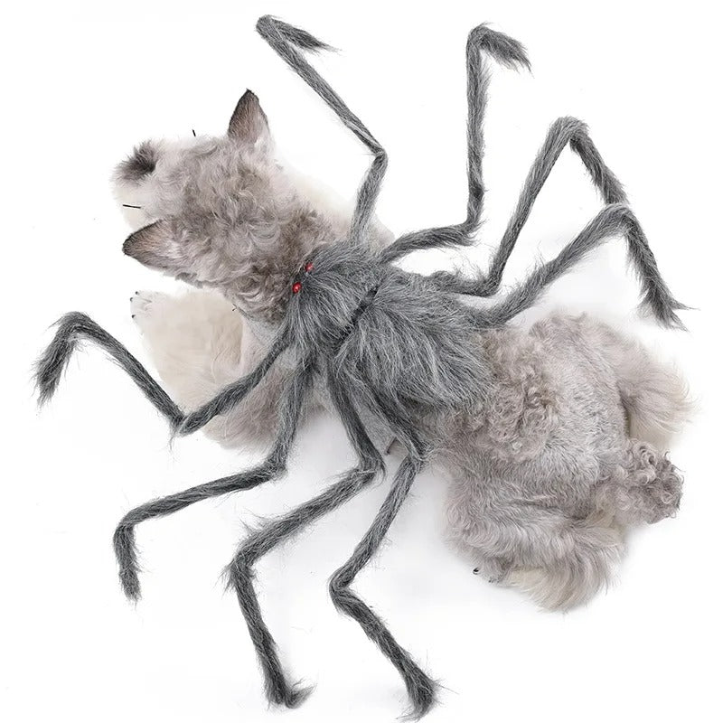 Spinnen Halloween Kostuum voor Huisdieren – Grappige Verkleedkleding voor Hond en Kat met Realistische Poten | Sulvida