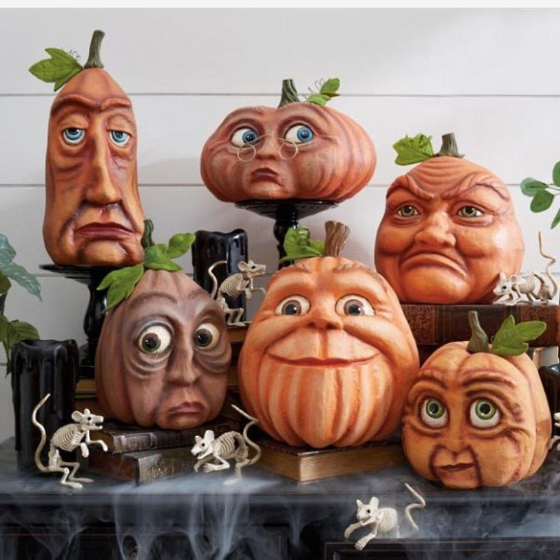 Decoratieve Pompoenfiguur Buitendecoratie Hars Tuindecoratie Grappig Halloween Decoratie Feestartikelen | Sulvida