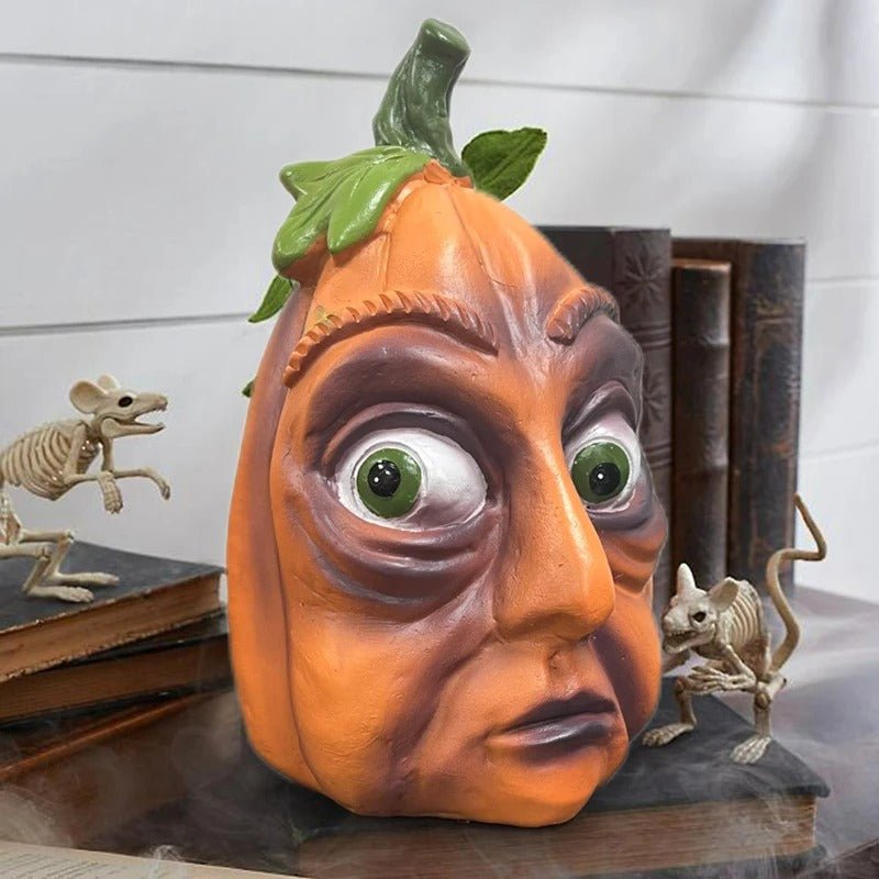 Pompoenkop Tuindecoratie met Spookachtig Design voor Buiten Tuin Binnenplaats Halloween Sfeer Decoratie | Sulvida