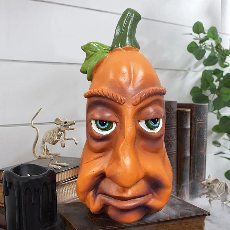 Pompoenkop Tuindecoratie met Spookachtig Design voor Buiten Tuin Binnenplaats Halloween Sfeer Decoratie | Sulvida