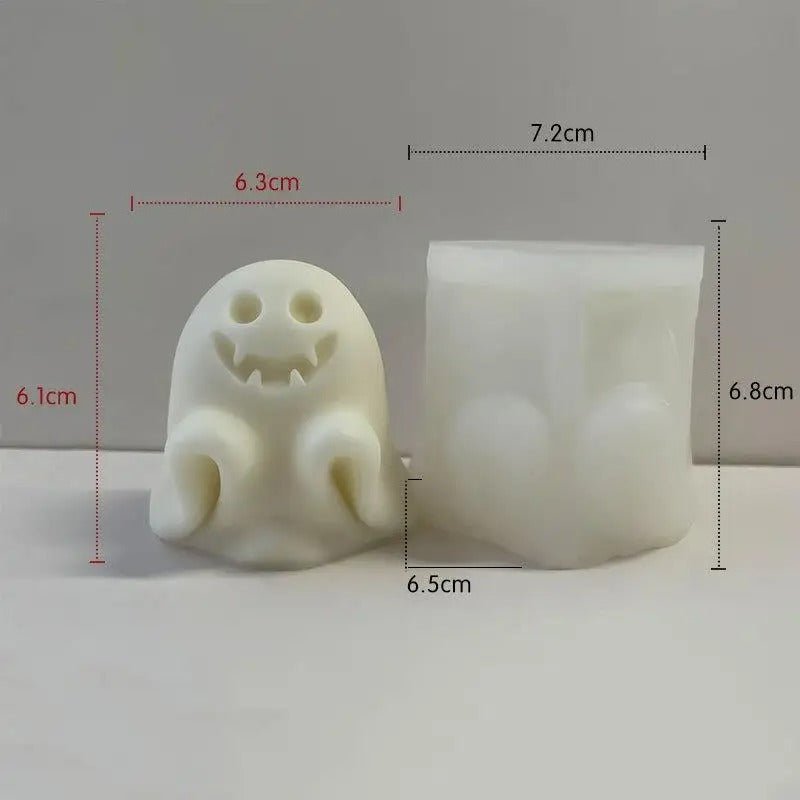 Spookvorm Siliconen Mal voor Handgemaakte Kaarsen Hars Decoratie Halloween Feestornament DIY Creaties | Sulvida