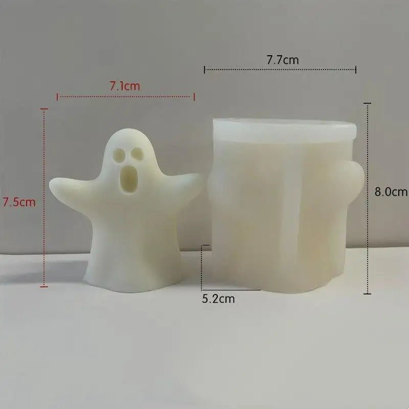 Spookvorm Siliconen Mal voor Handgemaakte Kaarsen Hars Decoratie Halloween Feestornament DIY Creaties | Sulvida