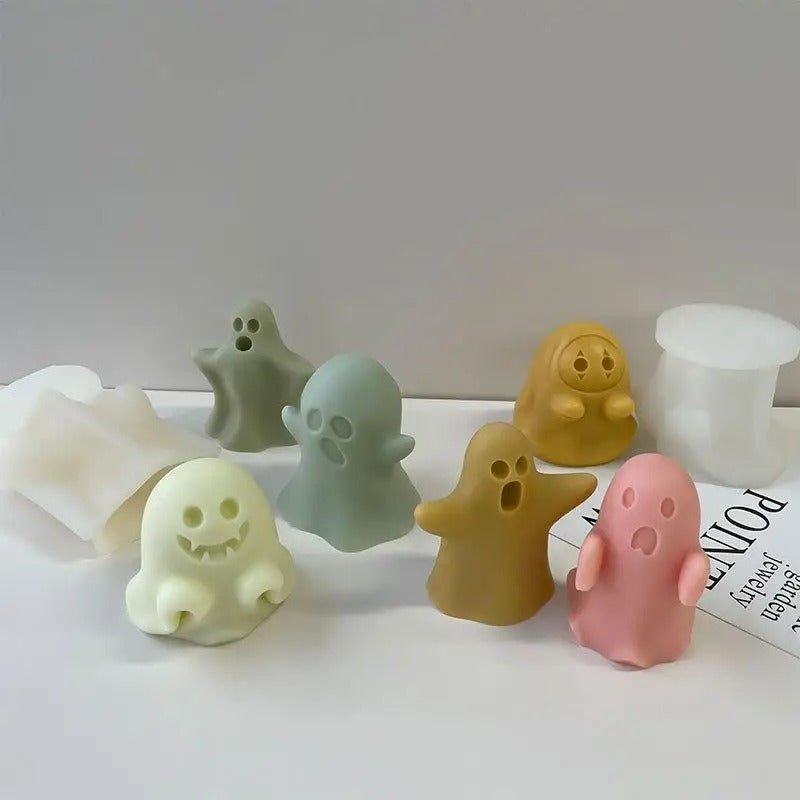 Spookvorm Siliconen Mal voor Handgemaakte Kaarsen Hars Decoratie Halloween Feestornament DIY Creaties | Sulvida