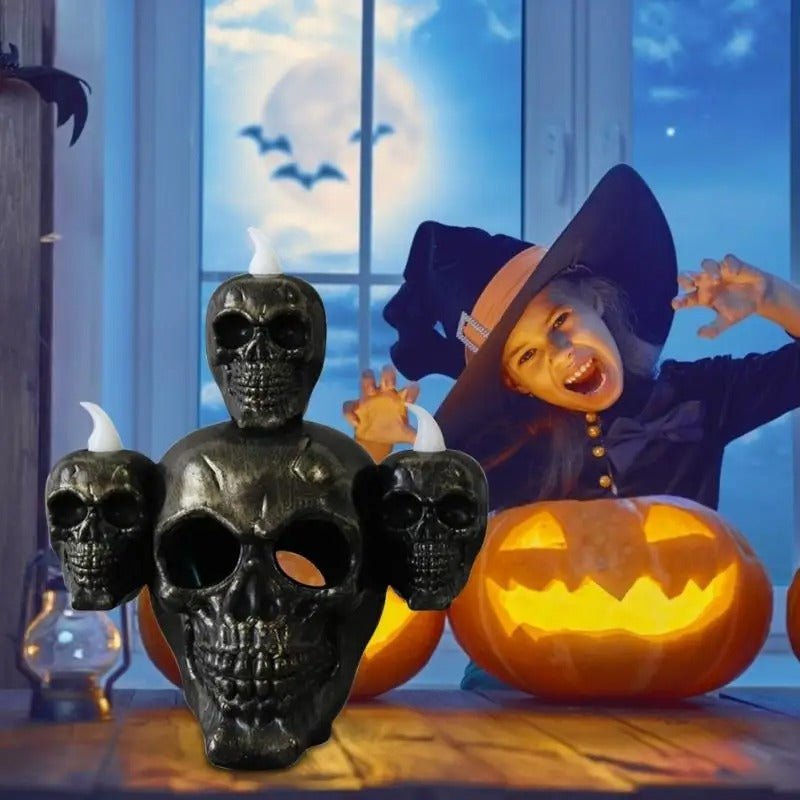 LED Schedellamp Halloween Decoratie – Sfeervolle Vlamloze Verlichting voor Feestdecoratie en Themafeesten | Sulvida