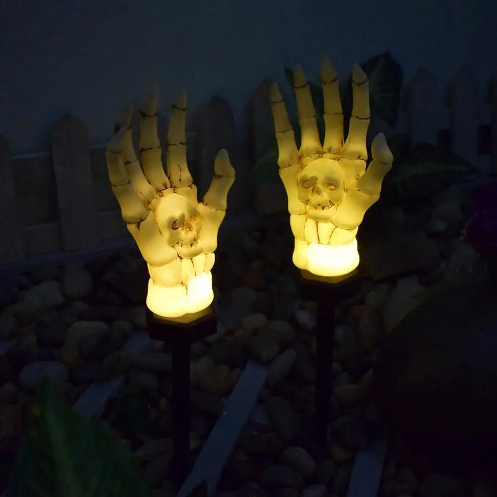 Solarverlichting Skelethand Grondpin Halloween Tuindecoratie LED Lamp Waterdicht 48cm Spooky Tuin Outdoor | Sulvida